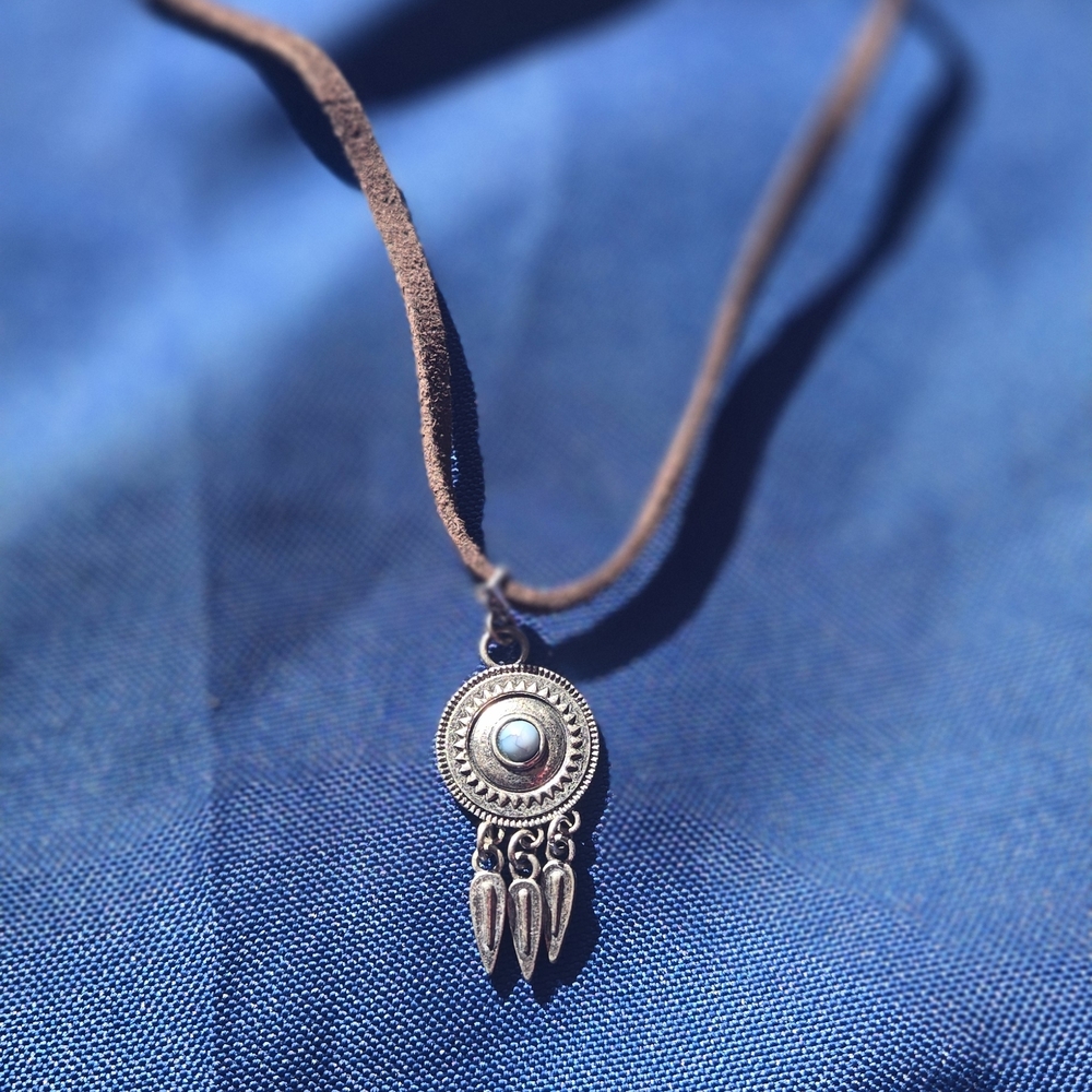 Hand-Crafted Turquoise & Silver Amulet